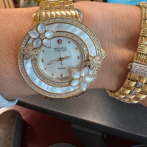 $6999 Michele Cloette Fleur Diamond Watch Limited Edition #0004/1000 - Picture 7 of 14